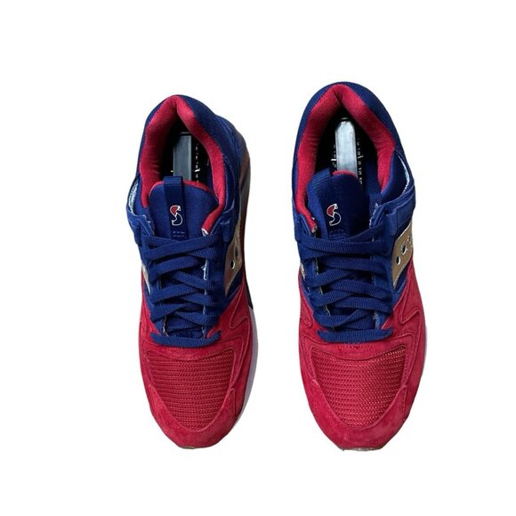 SAUCONY GRID 9000 SPARRING MENS SIZE 8.5 S70279-1 BLUE RED GOLD SNEAKER SHOE NEW - Picture 5 of 7